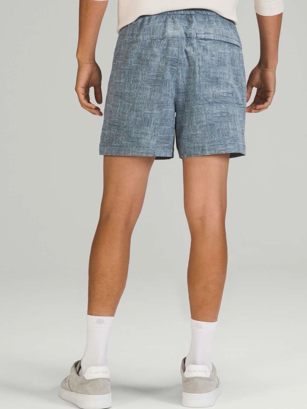 Lululemon Blue Men's Casual Linen-Blend Shorts